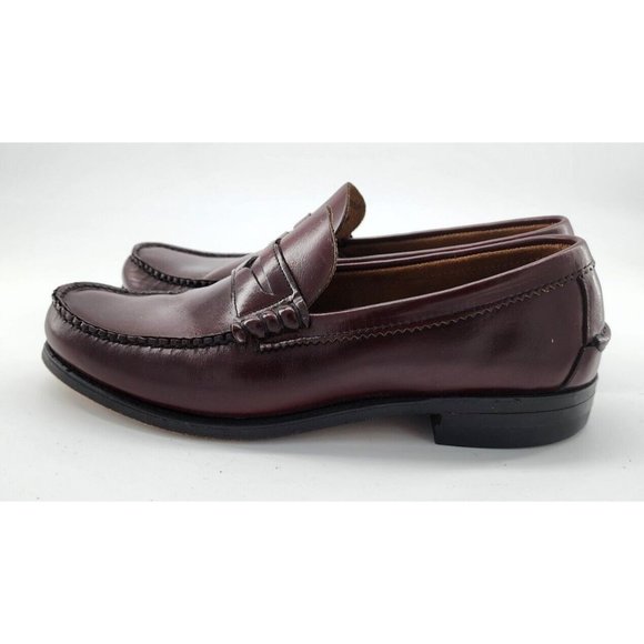 Hanover Handsewn Men's Cordovan Slip On Penny Loafers Made in USA Size 8.5D - Picture 4 of 11